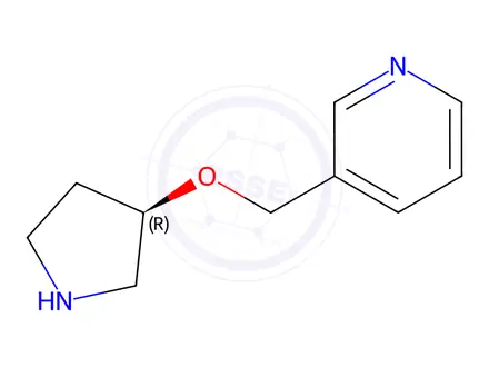 Chemical structure of 3-([(3R)-Pyrrolidin-3-yloxy]methyl)pyridine dihydrochloride
