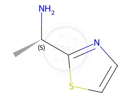 Chemical structure of (S)-1-(thiazol-2-yl)ethanamine hydrochloride