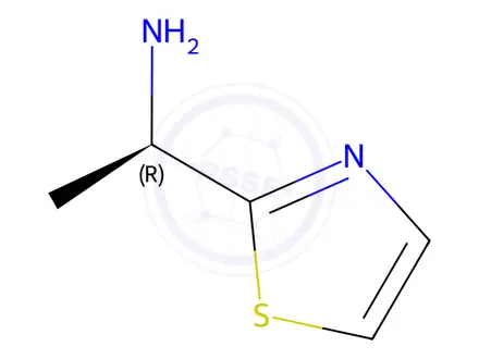 Chemical structure of (αR)-α-Methyl-2-thiazolemethanamine