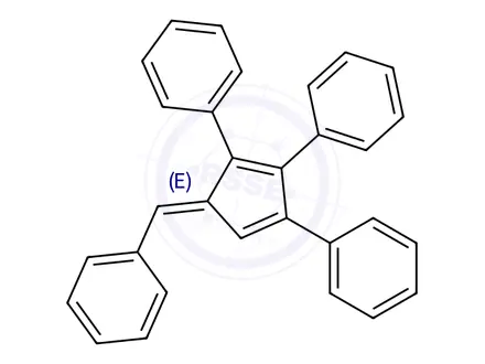 Chemical structure of (5-Benzylidenecyclopenta-1,3-diene-1,2,3-triyl)tribenzene