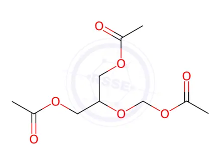 Chemical structure of 2-(Acetoxymethoxy)propane-1,3-diyl diacetate