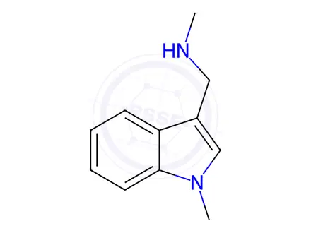 Chemical structure of n-Methyl-1-(1-methyl-1h-indol-3-yl)methanamine