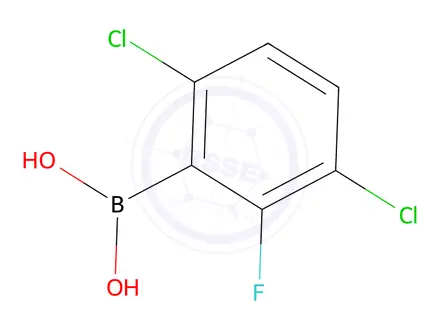 Chemical structure of (3,6-Dichloro-2-fluorophenyl)boronic acid
