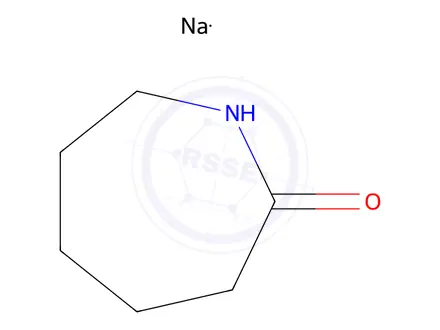 Chemical structure of ε-Caprolactam Sodium Salt