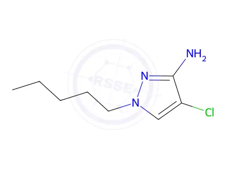 Chemical structure of 4-Chloro-1-pentyl-1h-pyrazol-3-amine