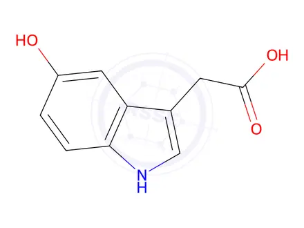 Chemical structure of 2-(5-Hydroxy-1H-Indol-3-Yl)Acetic Acid