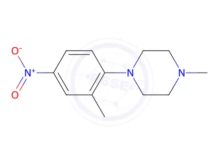 Chemical structure of 1-Methyl-4-(2-methyl-4-nitrophenyl)piperazine