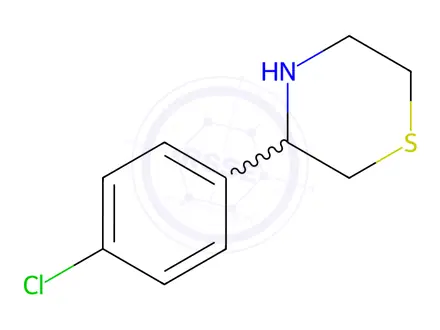 Chemical structure of 3-(4-Chlorophenyl)thiomorpholine