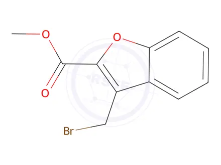 Chemical structure of Methyl 3-(Bromomethyl)-1-benzofuran-2-carboxylate