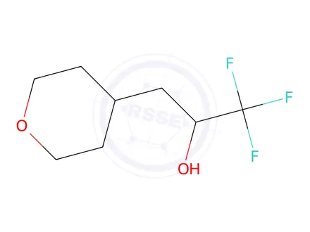 Chemical structure of 1,1,1-Trifluoro-3-(tetrahydro-2h-pyran-4-yl)propan-2-ol
