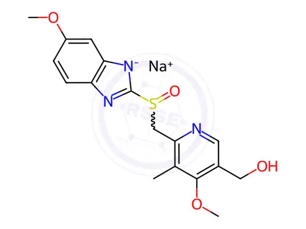 Chemical structure of 5-Hydroxy Omeprazole Sodium Salt