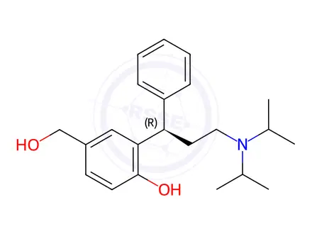 Chemical structure of (R)-5-Hydroxymethyl Tolterodine