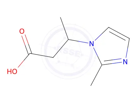 Chemical structure of 3-(2-methyl-1H-imidazol-1-yl)butanoic acid