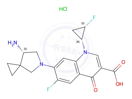 Chemical structure of Sitafloxacin Dechloro Impurity