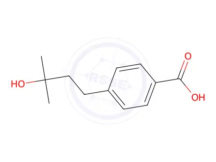 Chemical structure of 4-(3-Hydroxy-3-methylbutyl)benzoic acid