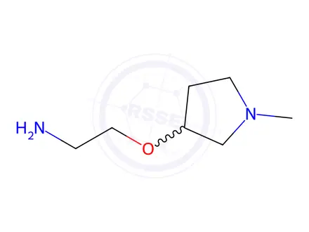 Chemical structure of 2-((1-Methylpyrrolidin-3-yl)oxy)ethan-1-amine