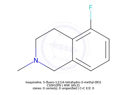 Chemical structure of Isoquinoline, 5-fluoro-1,2,3,4-tetrahydro-2-methyl-(9CI)