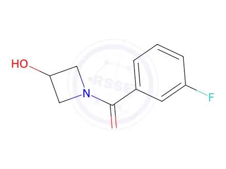 Chemical structure of (3-Fluorophenyl)(3-hydroxyazetidin-1-yl)methanone