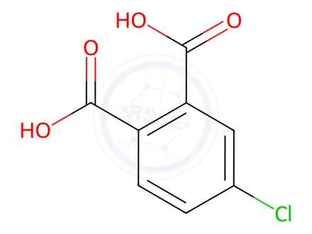 Chemical structure of 4-Chlorophthalic acid