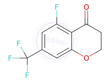 Chemical structure of 5-Fluoro-7-(trifluoromethyl)chroman-4-one