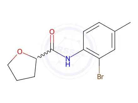 Chemical structure of N-(2-bromo-4-methylphenyl)tetrahydrofuran-2-carboxamide