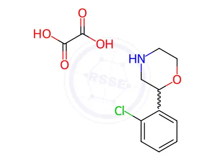 Chemical structure of 2-(2-Chlorophenyl)morpholine oxalate