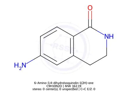 Chemical structure of 6-Amino-3,4-dihydroIsoquinolin-1(2H)-one