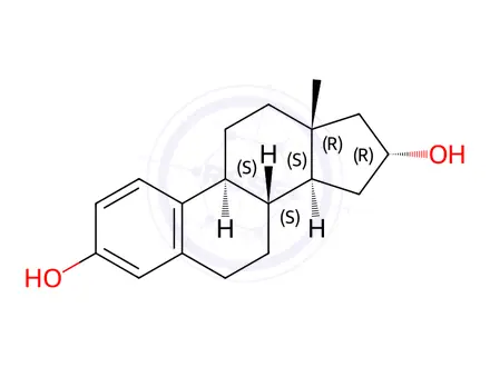 Chemical structure of estradiol-16