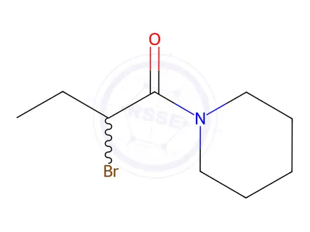Chemical structure of 1-(2-Bromobutanoyl)piperidine