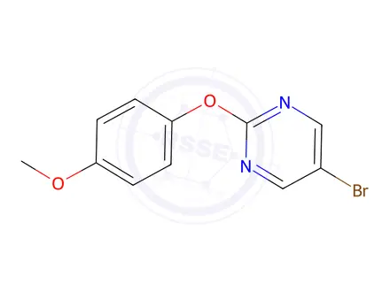 Chemical structure of 5-Bromo-2-(4-methoxyphenoxy)pyrimidine