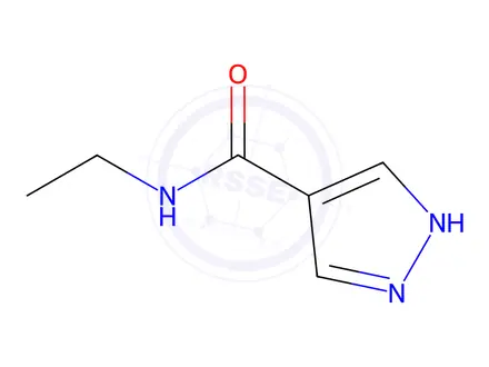 Chemical structure of N-ethyl-1H-pyrazole-4-carboxamide