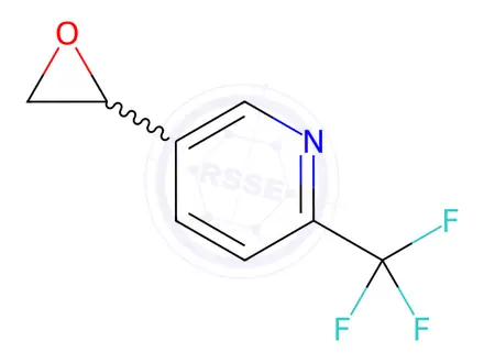 Chemical structure of 5-(oxiran-2-yl)-2-(trifluoromethyl)pyridine