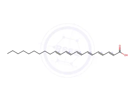 Chemical structure of (2E,4E,6E,8E,10E,12E)-Docosa-2,4,6,8,10,12-hexaenoic acid