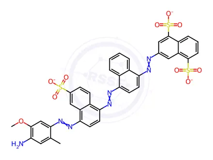 Chemical structure of DIRECT DIAZO LIGHTFAST BLUE K