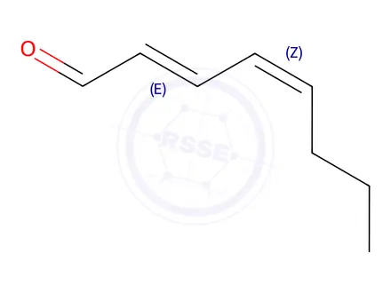 Chemical structure of 2,4-Octadienal,(E,Z)-