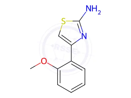 Chemical structure of 4-(2-methoxyphenyl)thiazol-2-amine