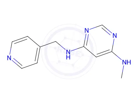 Chemical structure of n4-methyl-n6-(pyridin-4-ylmethyl)pyrimidine-4,6-diamine