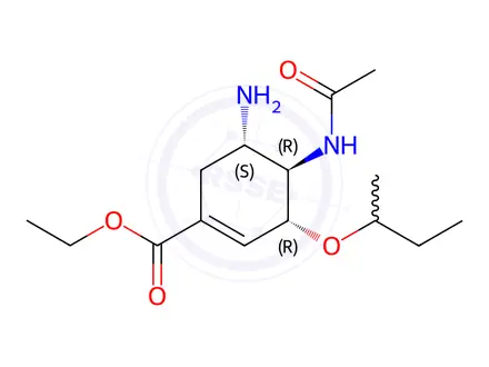 Chemical structure of Oseltamivir EP Impurity F