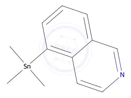 Chemical structure of 5-Trimethylstannylisoquinoline