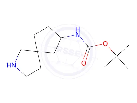 Chemical structure of tert-Butyl (2-azaspiro[4.4]nonan-7-yl)carbamate