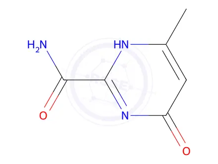 Chemical structure of 4-Hydroxy-6-methylpyrimidine-2-carboxamide
