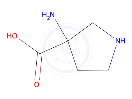 Chemical structure of 3-Amino-3-pyrrolidinecarboxylic acid