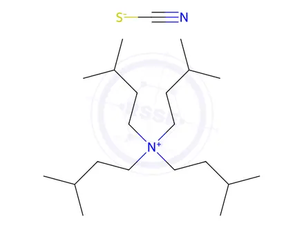 Chemical structure of tetraisopentylammonium thiocyanate