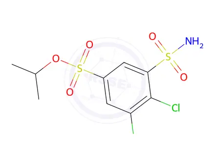 Chemical structure of Isopropyl 3,4-dichloro-5-sulfamoylbenzenesulfonate
