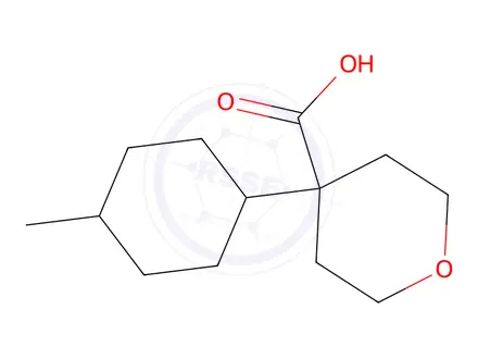 Chemical structure of 4-(4-Methylcyclohexyl)tetrahydro-2h-pyran-4-carboxylic acid