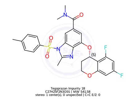 Chemical structure of N-tosyl Tegoprazan