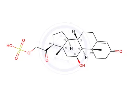Chemical structure of corticosterone sulfate