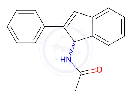 Chemical structure of N-(2-phenyl-1H-inden-1-yl)acetamide