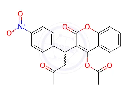 Chemical structure of Acenocoumarol Impurity 12