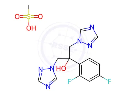 Chemical structure of Fluconazole (Mesylate)